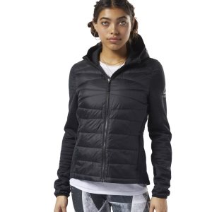 Reebok Outerwear Thermowarm Hybrid Down Jacke Damen - Schwarz - DE 308-ZHO